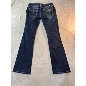 Miss Me Jeans Womens 28W 33L Low-Rise Boot Cut Rhinestones JS5014B58